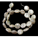 Chapelets de perles en Keshi naturel A22RD011-1