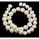 Hebras de perlas de agua dulce cultivadas naturales A23TK011-1