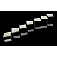 リングディスプレイ  アクリル  ウールのカバー付き  直方体の  はっきりと白  約30 mm幅  長さ30mm  高差30~60mm  約7個/セット A2CEY021-1