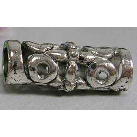 Perles de tube en alliage de style tibétain A902-1