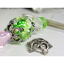 Тибетские серебряные бусины крышков AA840