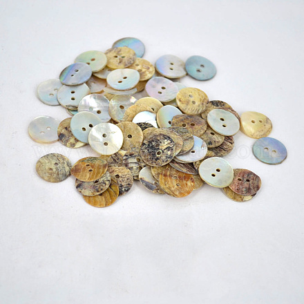 Botones de concha de ostra perla NNA0VFN-1