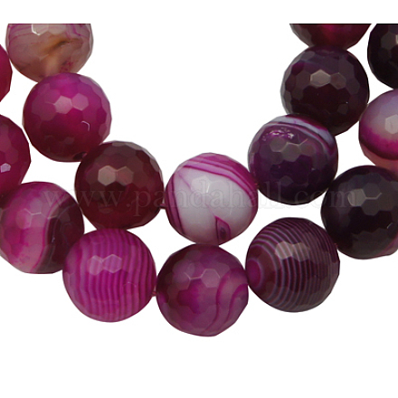 Natural Striped Agate/Banded Agate Beads AGAT-10D-1