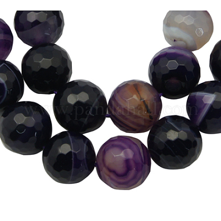 Natural Striped Agate/Banded Agate Beads AGAT-16D-1-1