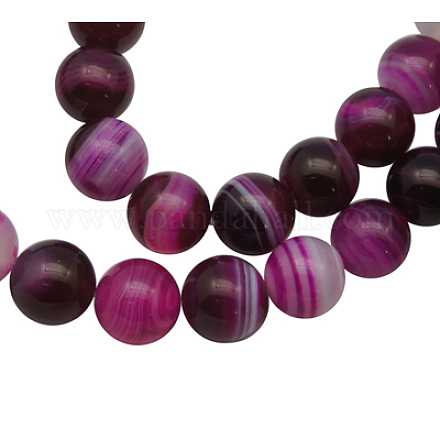 Natural Striped Agate/Banded Agate Beads AGAT-16D-3-1