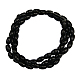 Natural Black Onyx Beads Strands AGAT-6X4-3-2