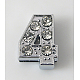 Alloy Number Slide Charms ALRI-A114-4-1