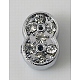 Alloy Number Slide Charms ALRI-A114-8-1
