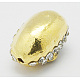 Perles en alliage métallique avec strass ALRI-B062-1-2