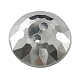 2-Hole Acrylic Faceted Flat Round Sewing Buttons AR3229-15-27-2