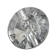 1-Hole Acrylic Rhinestone Faceted Flat Round Sewing Shank Buttons ARG324-15-02-1