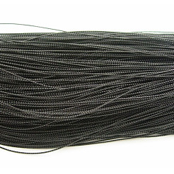 メタリック糸  刺しゅう糸  染め  ブラック  0.8mm&nbsp;AS011Y