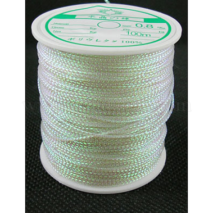 メタリック糸  刺しゅう糸  ホワイト  1mm/連  約0.8ヤード（109.36m）/ロール AS001-1