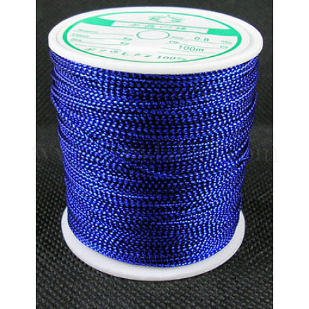 メタリック糸  刺しゅう糸  ブルー  1mm/連  約0.8ヤード（109.36m）/ロール AS008-1