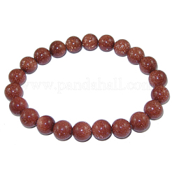 Синтетический голдстоуновские бисерные браслеты простирания B072-8