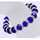 Faceted Rondelle Glass Beads Bracelet B231-25-2