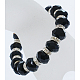 Faceted Rondelle Glass Beads Bracelet B231-27-2
