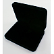 ベルベットジュエリーセットボックス  長方形  ブラック  約12.5センチ幅  17.5センチの長さ  高さ3.5センチ BC151-2