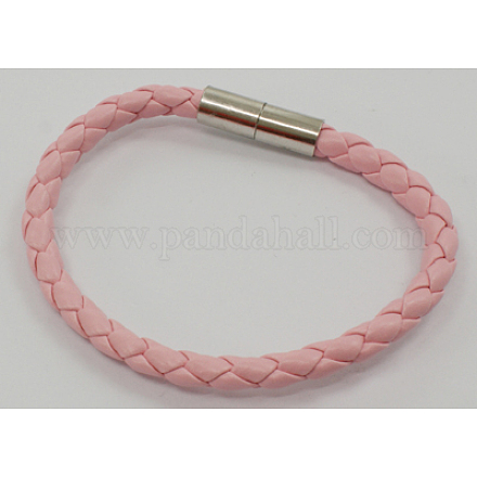 Braided Imitation Leather Bracelets BFS022-19-1