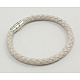 Braided Imitation Leather Bracelet BFS026-1-1