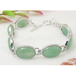 Braccialetti con maglie di pietre miste naturali e sintetiche&nbsp;BJEW-H305-M