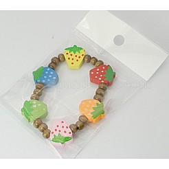 Дети деревянные браслеты BJEW-JB00349-11