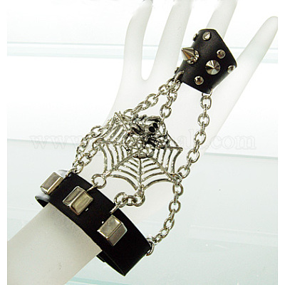 Vinatge Gothic Punk Braided Wrap Leather Bracelets For Men Scorpion Life  Tree  Fruugo NL