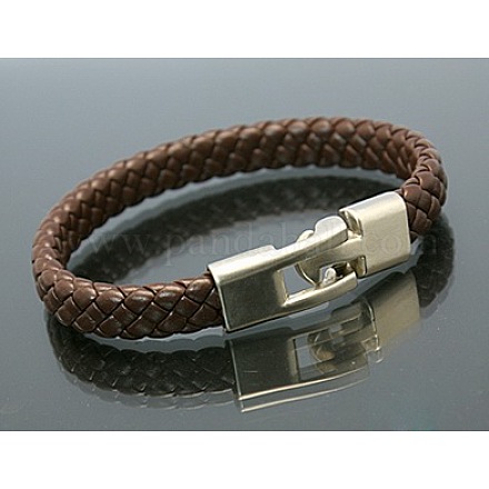 Imitation Leather Braided Bracelets For Men BJEW-B013-1-1