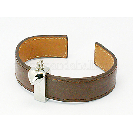 Leather Cuff Bracelets For Men  BJEW-D019-3-1