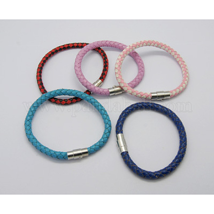 Leather Bracelets BJEW-H145-M-1