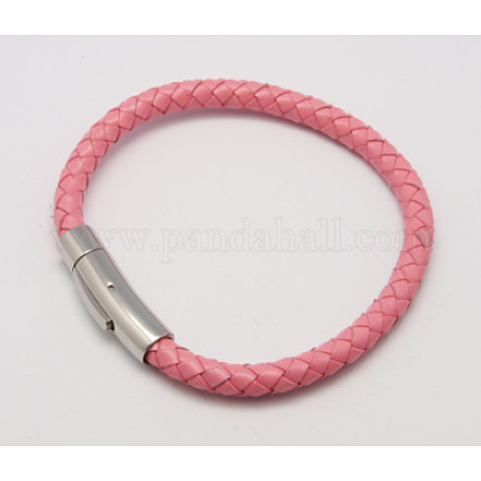 Braided Leather Cord Bracelets BJEW-H179-4-1