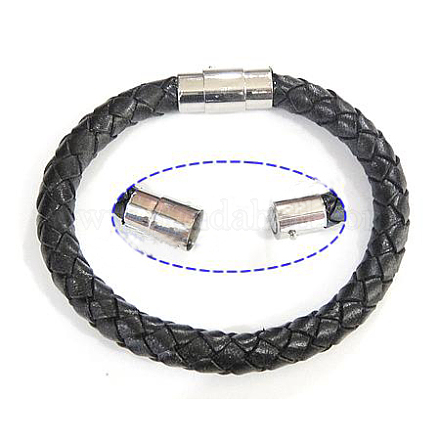 Fashion Braided Leather Bracelets Making BJEW-N116-222C-1