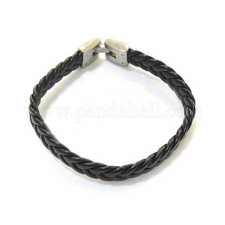 Braided Leather Bracelets Making BJEW-N116-44-1