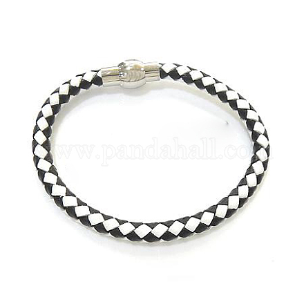 Fashion Braided Leather Cord Bracelet Making BJEW-N116-63-1
