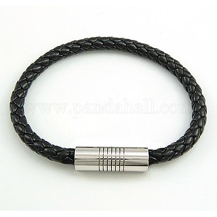 Fashion Braided Leather Bracelets Making BJEW-N116A-189-1