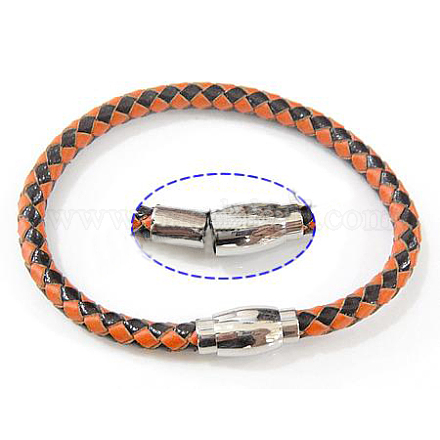 Fashion Braided Leather Bracelets Making BJEW-N125-2-1