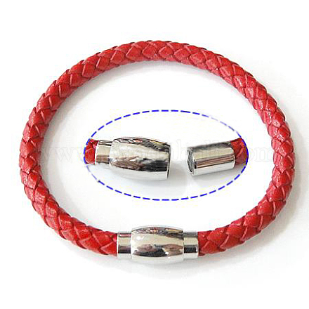 Fashion Braided Leather Bracelets Making BJEW-N129-9-1