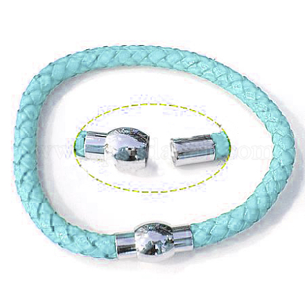 Fashion Braided Leather Bracelets Making BJEW-N130-7-1