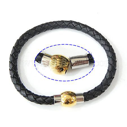 Fashion Braided Leather Bracelets Making BJEW-N137-1-1