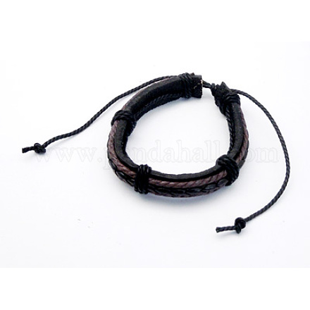 Braided Leather Bracelets BJEW-Q118-1-1