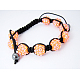 Fashion Diamond Resin Rhinestone Bracelets BJEW-A027-1-1