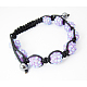 Bracelets avec diamants strass en résine à la mode BJEW-A027-5-1