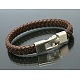 Imitation Leather Braided Bracelets For Men BJEW-B013-1-1