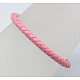Braided Leather Cord Bracelets BJEW-H179-4-2