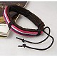 Valentine Day Gifts for Men Cord Bracelets BJEW-H310-M-2