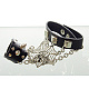 Череп панк-рок кожаные браслеты BJEW-N114-19-2