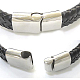 Fashion Braided Leather Cord Bracelets BJEW-N116-41-2