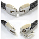 Braided Leather Bracelets Making BJEW-N116-44-3