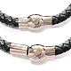 Fashion Braided Leather Cord Bracelets Making BJEW-N116-59A-3