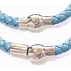 Fashion Braided Leather Cord Bracelets Making BJEW-N116-59D-3